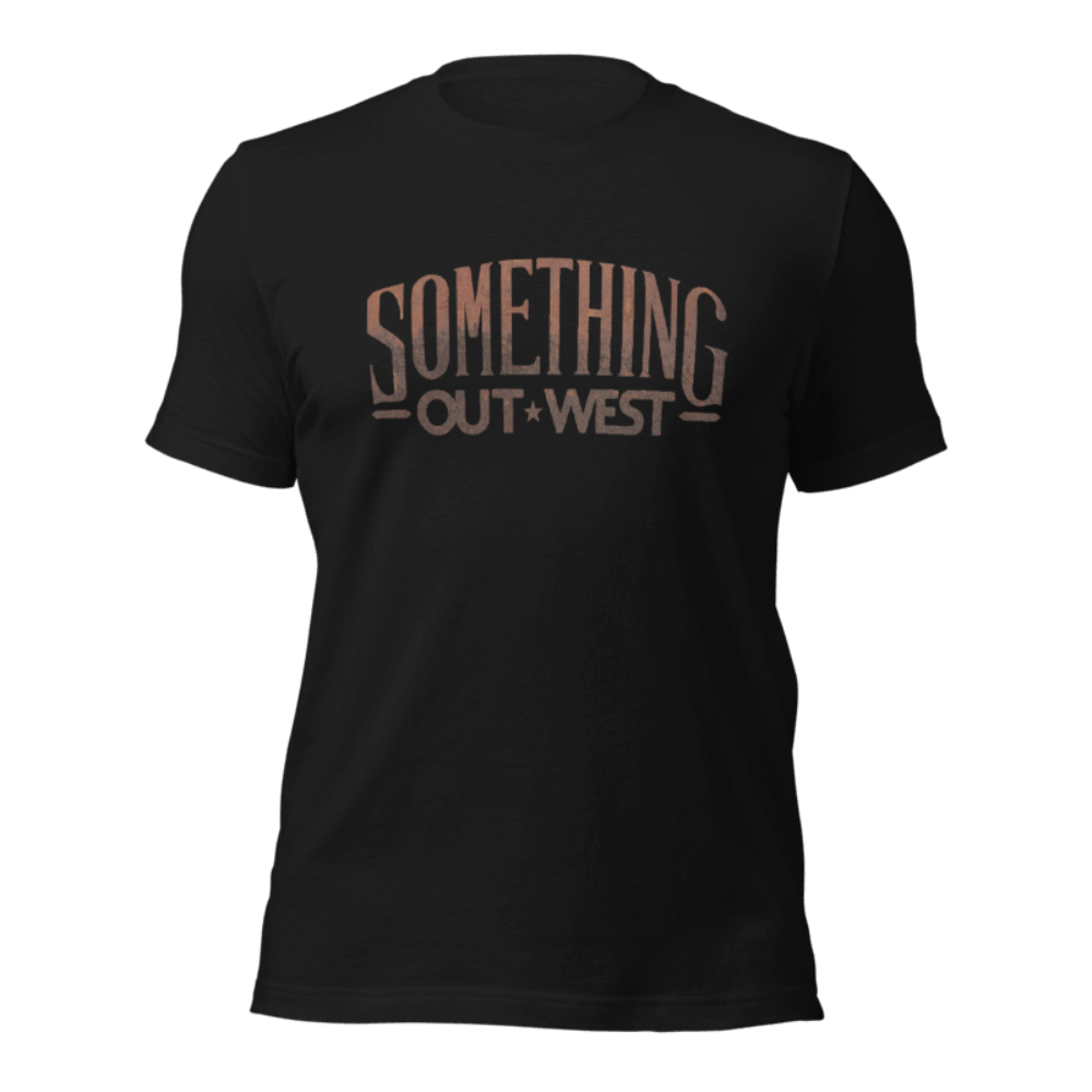 Something Out West Rusty Logo Black T-Shirt