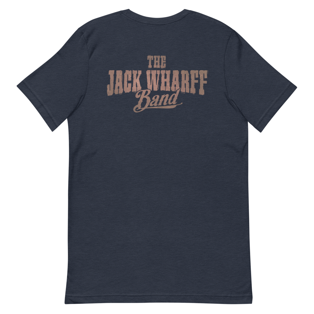 The Jack Wharff Band Logo Tee – Heather Navy Back