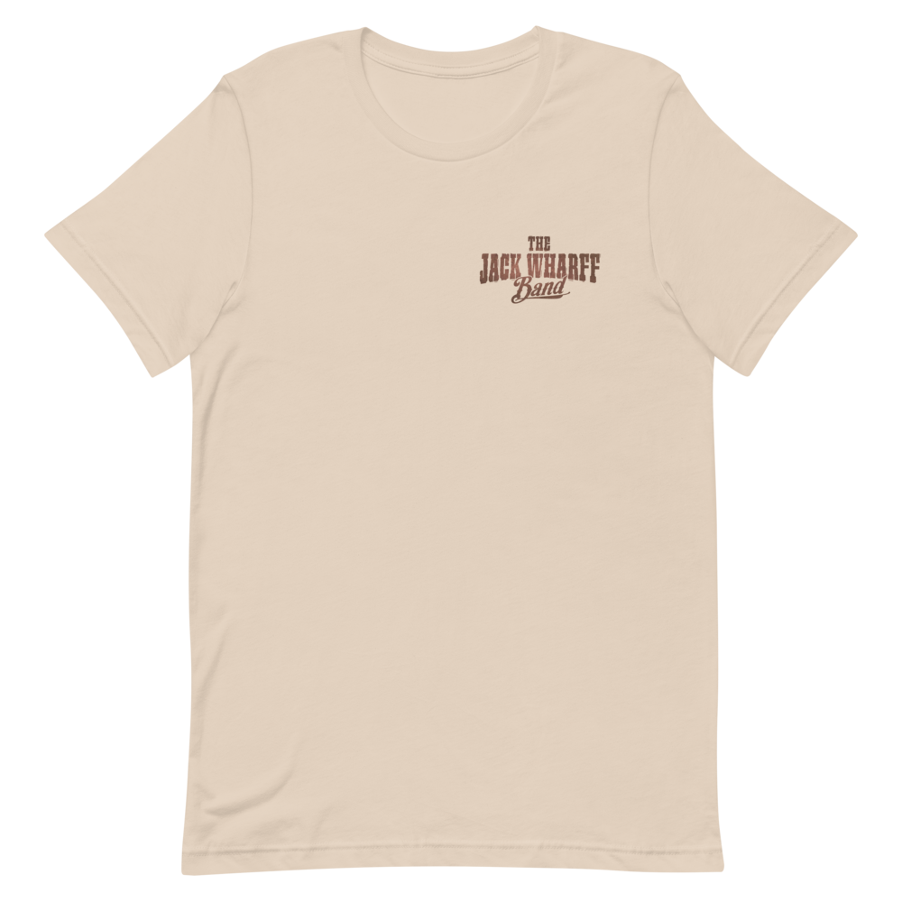 The Jack Wharff Band Logo Tee – Soft Cream Front