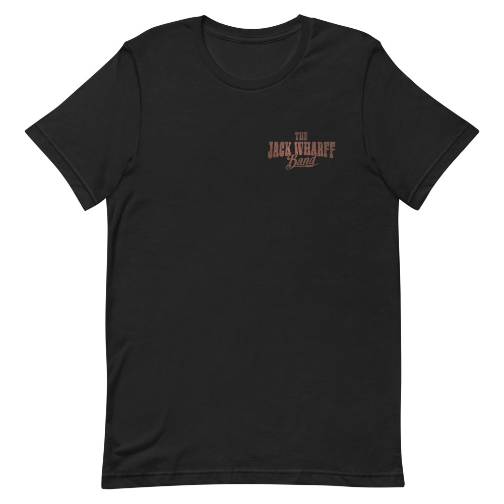 The Jack Wharff Band Logo Tee – Vintage Black Front