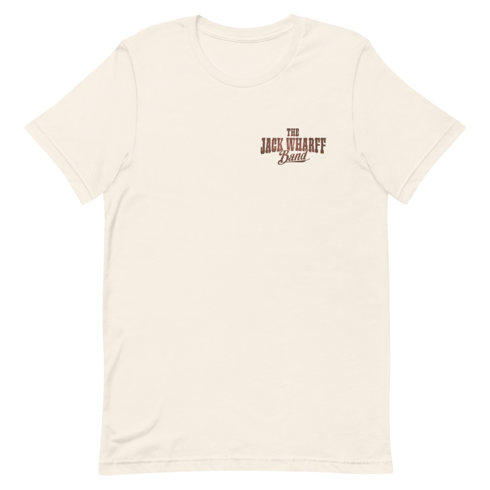 The Jack Wharff Band Logo Tee – Vintage White Front